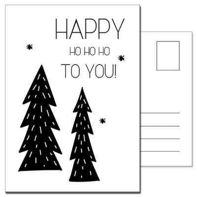 Ansichtkaart | Happy ho ho ho to you